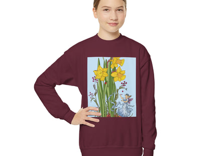 Daffodil Fairy Youth Crewneck Sweatshirt