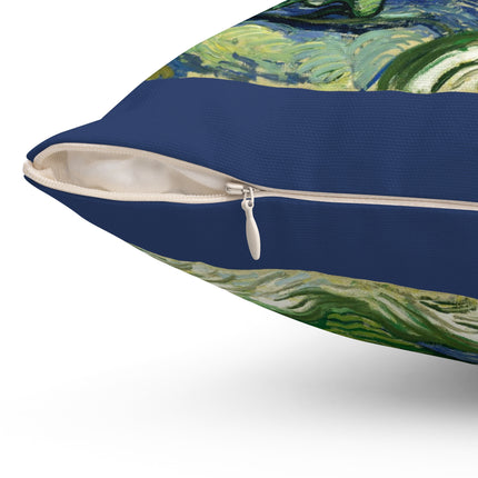 Olive Trees by Vincent Van Gogh Spun Polyester Square Pillow