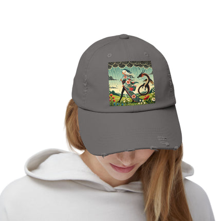 The Dragon Fairy’s Stride Unisex Distressed Cap