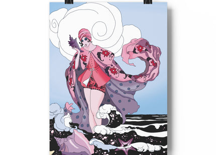 Goddess of the Swirling Sea Giclée Art Print