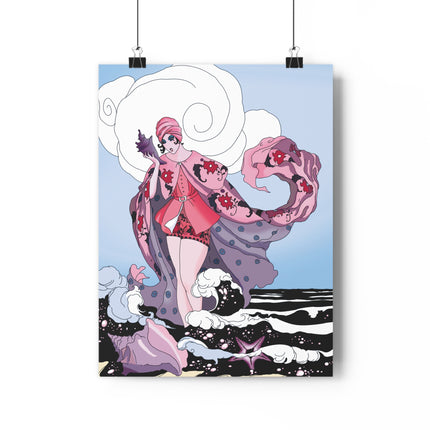 Goddess of the Swirling Sea Giclée Art Print