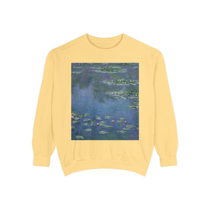 Water Lilies by Claude Monet Unisex Garment-Dyed Sweatshirt