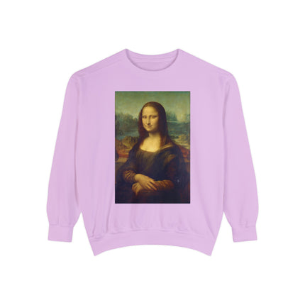 Mona Lisa by Leonardo da Vinci Unisex Garment-Dyed Sweatshirt