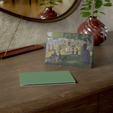 A Sunday on La Grande Jatte by Georges Seurat Greeting Cards (1, 10, 30, and 50pcs)
