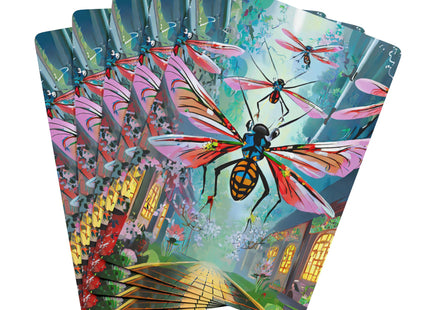 Neon Swarm Playing Cards