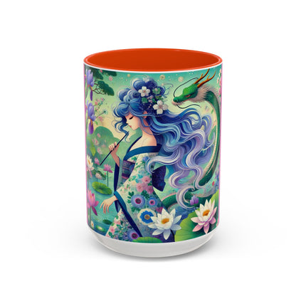 Fairy of the Koi Pond Colorful Mugs (11oz, 15oz)
