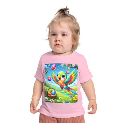 Easter Parrot Baby Short Sleeve T-Shirt