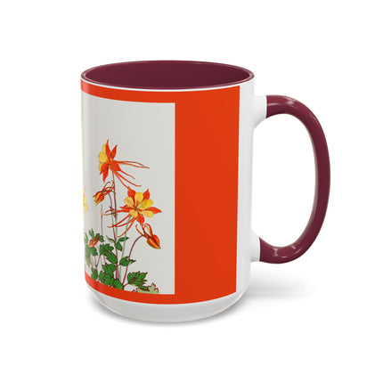 Aquilegia Flowers by Tanigami Kônan Colorful Mugs (11oz, 15oz)