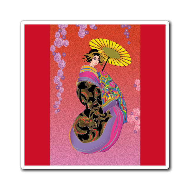 Enchanting Geisha Magnets (3 Sizes)