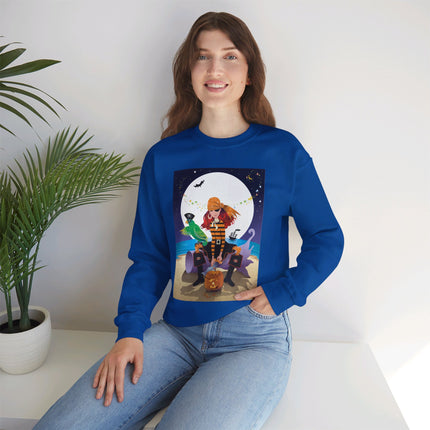 Moonlit Pirate Halloween Unisex Heavy Blend™ Crewneck Sweatshirt