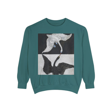 The Swan by Hilma af Klint Garment-Dyed Sweatshirt