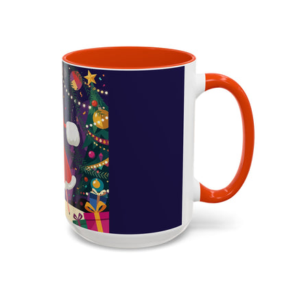 🎄❄️ The Christmas Snowball Dance Colorful Mug – Whimsical Holiday Fashion Fantasy