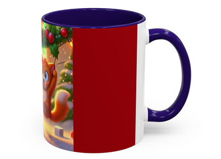 Naughty or Nice Kitten Christmas Colorful Mugs (11oz, 15oz)