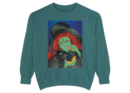Mirror, Mirror A Witch's Touch Unisex Garment-Dyed Sweatshirt