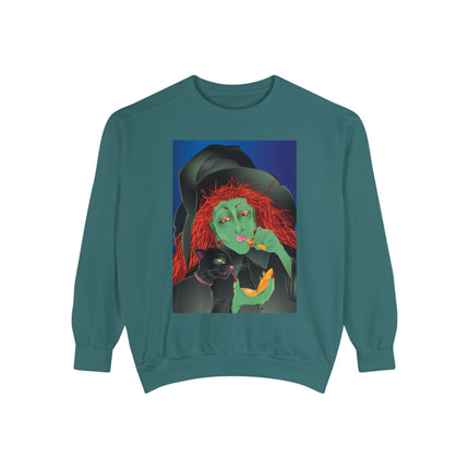 Mirror, Mirror A Witch's Touch Unisex Garment-Dyed Sweatshirt