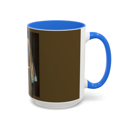 Girl with a Pearl Earring by Johannes Vermeer Colorful Mugs (11oz, 15oz)