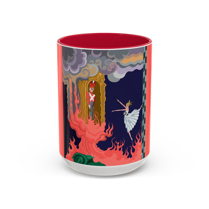 The Firebird's Awakening Colorful Mug (11oz, 15oz) – Ballet Fantasy, Mythic Fire & Art Deco Drama