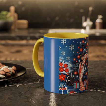 🎋❄️ The Winter Lantern Celebration Colorful Mug – Elegant Asian Christmas Fantasy