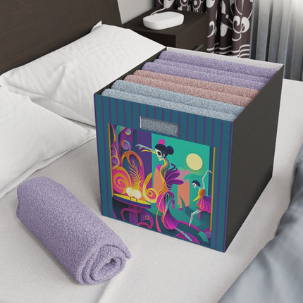 Dance of the Skeleton Ballerinas Felt Storage Box