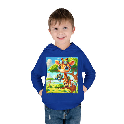 Giraffe Lookout Toddler Pullover Fleece Hoodie