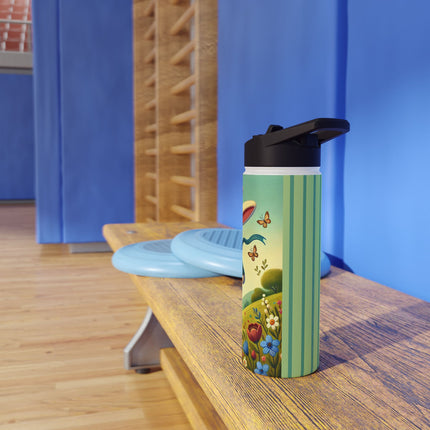 Rabbit Gladiator Stainless Steel Water Bottle, Standard Lid