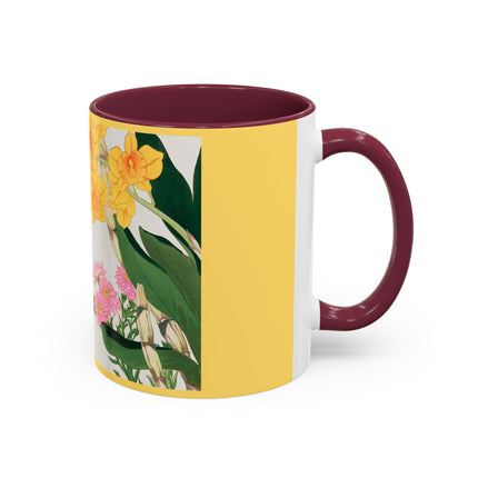 Golden Bow Orchid by Tanigami Kônan Colorful Mugs (11oz, 15oz)