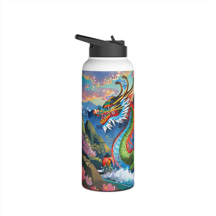 Chinese Dragon Stainless Steel Water Bottle