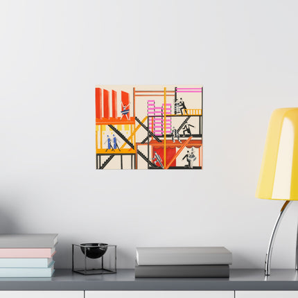Maquettes de Théatre 4 by Alexandra Exter Premium Matte Horizontal Posters