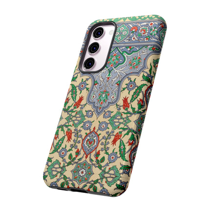 Arabic Art Pattern, Plate by Emile Prisse d’Avennes Phone Cases