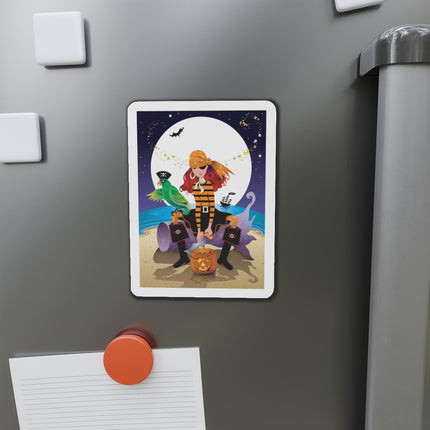 Moonlit Pirate Halloween Die-Cut Magnets (5 Sizes)