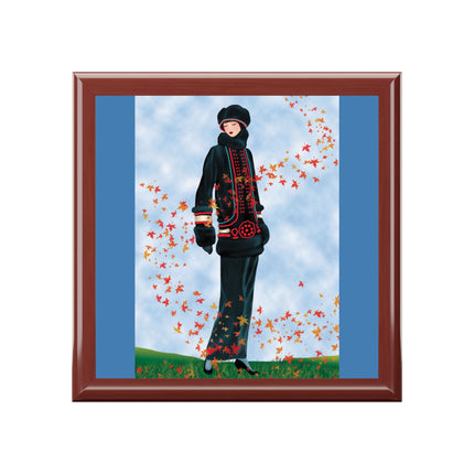 Elegance in Autumn Jewelry Box