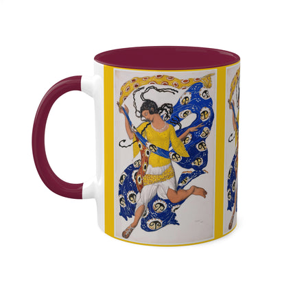 The Butterfly (Costume Design for Anna Pavlova) by Leon Bakst Colorful Mugs, 11oz