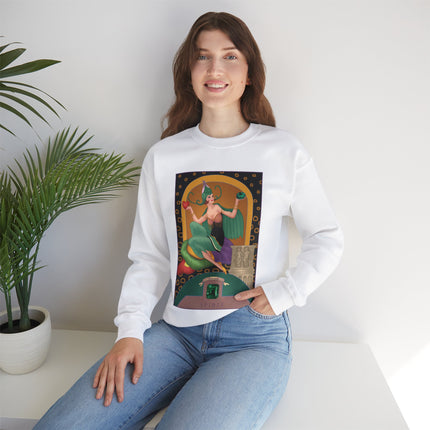May & Emerald (from the Gem Series) by Sofia Chiostri Heavy Blend™ Crewneck Sweatshirt