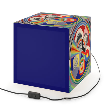 Rythme No. 1 by Robert Delaunay Light Cube Lamp