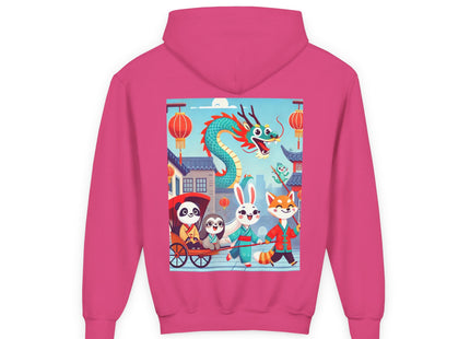 The Little Dragon and Friends Youth Heavy Blend Hooded Sweatshirt