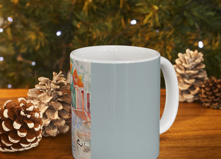 Floral Still Life by Oskar Moll Ceramic Mug 11oz