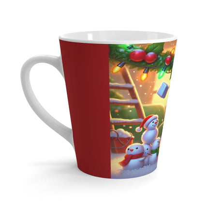 Naughty or Nice Kitten Christmas Latte Mug