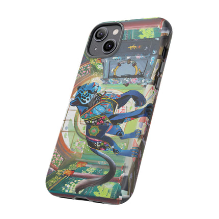 Cyber Panther's Hunt Phone Cases