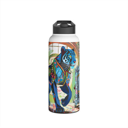 Cyber Panther's Hunt Stainless Steel Water Bottle