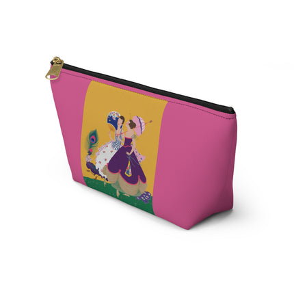 Peacock Ladies in the Garden Cosmetic Bag – Playful Elegance & Art Deco Charm