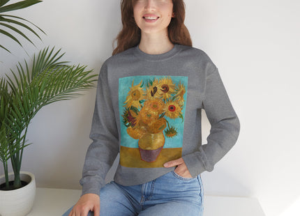 Vase with Twelve Sunflowers by Vincent Van Gogh Heavy Blend™ Crewneck Sweatshirt
