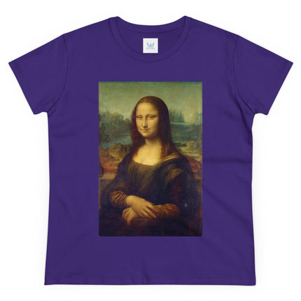 Mona Lisa by Leonardo da Vinci Women's Midweight Cotton Tee