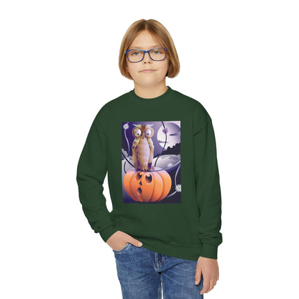 The Startled Pumpkin Youth Crewneck Sweatshirt