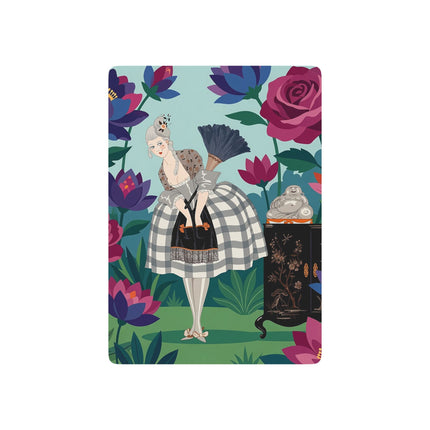 🪷🌸 The Lady Of The Lotus Garden Playing Cards – Art Deco Garden Elegance