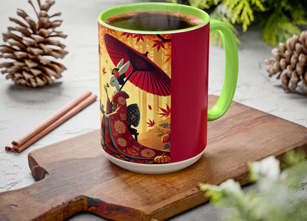 Theatrical Harvest Rabbit Colorful Mugs (11oz, 15oz)