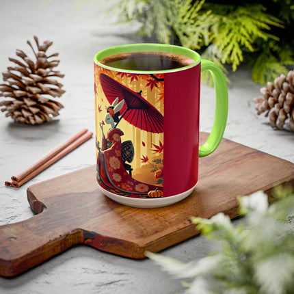 Theatrical Harvest Rabbit Colorful Mugs (11oz, 15oz)
