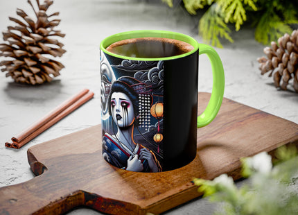 Geisha’s Black Ink Tears Colorful Mugs (11oz, 15oz)