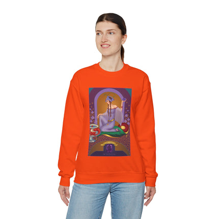 February & Amethyst (from the Gem Series) by Sofia Chiostri Heavy Blend™ Crewneck Sweatshirt