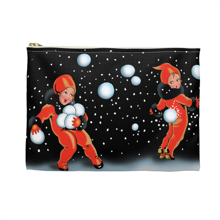 A Festive Snowball Accessory Pouch