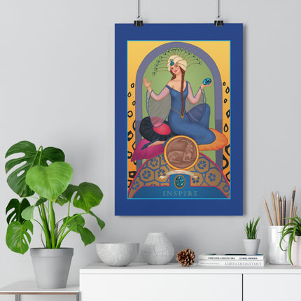 December & Tanzanite (from the Gem Series) by Sofia Chiostri Giclée Art Print